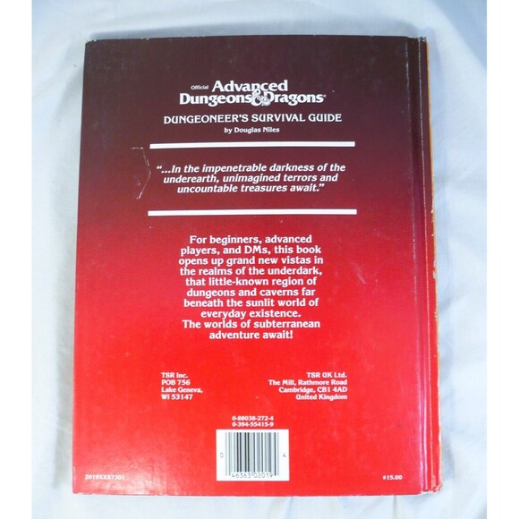 Advanced Dungeons and Dragons AD&D Dungeoneer's Survival Guide Douglas Niles TSR - Picture 8 of 9